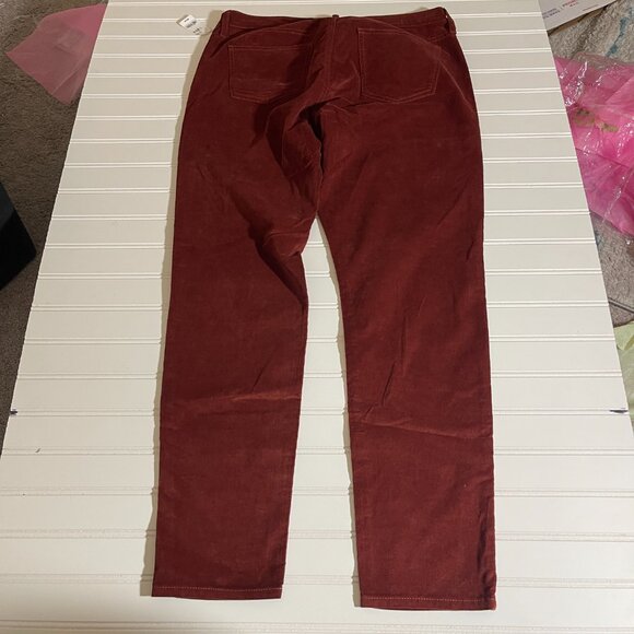 NWT GAP 1969 Sateen Corduroy Brown/Orange Leggin Jeans, Size 32/14 R - Picture 14 of 15